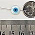 חרוז עיין צדף . גודל 10 מילימטר. חור 0.4