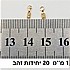 1 מילימטר, 20 יחידות, צבע זהב