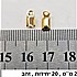 2 מילימטר, 20 יחידות, צבע זהב