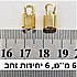 6 מילימטר, 6 יחידות, צבע זהב
