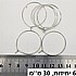 6 יחידות - צבע ניקל 30 ממ.