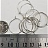 10 יחידות עגיל. צבע ניקל 20 ממ.
