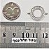עיגול חלול צבע כסף