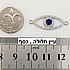 עיין חלולה, צבע כסף,