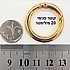 קוטר פנימי כ 20 מילימטר צבע זהב