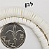 חרוזי דיסק סיליקון לבן