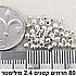 חרוז עגול 2.4 ממ. 80 יחידות צבע כסף. (קטן מאוד)
