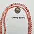 חרוז אבן ורד אדמדם, - cherry quartz