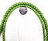 חרוזי זכוכית עגול צבע ירוק תפוח