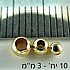 10 יחידות חרוז מעיכה גולדפילד 3 מילימטר