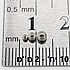 10 חרוזי מעיכה כסף 925 2ממ