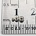 10 חרוזי מעיכה כסף 925 2.5ממ