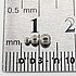 10 חרוזי מעיכה כסף 925 3ממ
