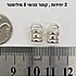 2 יחידות סופית כסף 925 . קוטר פנימי 5 ממ