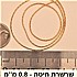 1 מטר שרשרת חיטה 0.8 מילימטר
