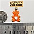 תליון דובי כתום, בציפוי gold plated