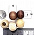 12 יחידות חרוז עץ עגול 13 על 16 ממ, חור 7 ממ