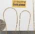1 מטר - שרשרת חיטה 0.8 מילימטר בציפוי gold plated