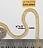 חצי מטר, שרשרת בשילוב כדורים, ציפוי goldplated, רוחב 6 מילימטר