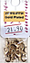 10 סוגרים מפליז, בציפוי זהב GOLD PLATED